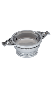 4" Celtic Band Chrome Plated Quaich